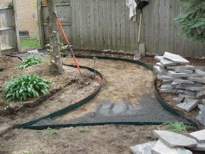 Site Prep For Flagstone Walkway Troy, MI